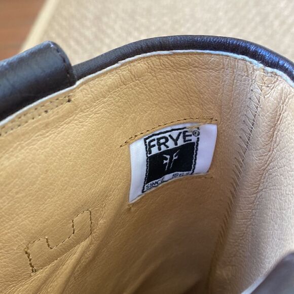 Beautiful Dark Brown Leather Pull On Riding Boots By Frye - Picture 10 of 10